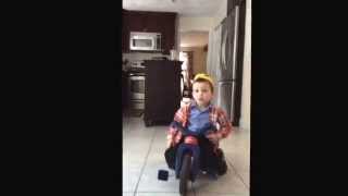 My little brother. "We're going on a lion hunt"