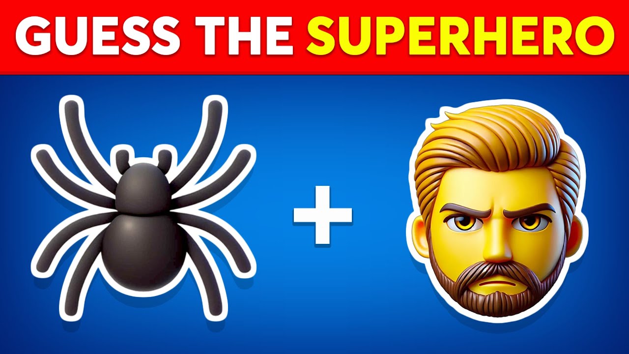 Can You Guess The Superhero By Emoji? 🕷🦸 Marvel & DC Superheroes Emoji Quiz