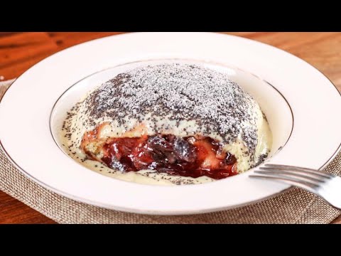 How to Make a Giant Jam-Filled Steamed Dumpling | Germknödel