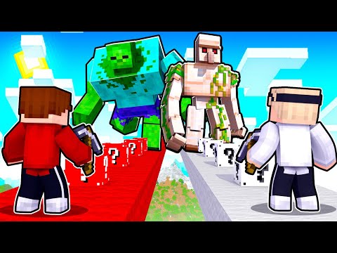 LUCKY BLOCK RENNEN vs. MUTANTEN MONSTER (Minecraft)