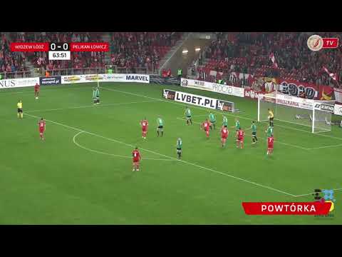 Widzew Łódź - Pelikan Łowicz 1:0 - Bramka Sebastiana Zielenieckiego