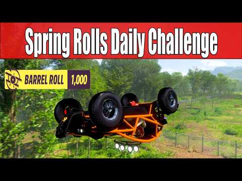 Forza Horizon 5 Spring Rolls Daily Challenge Get a Barrel Roll Skill in any Buggy or Unlimited Buggy