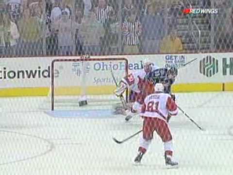 NHL. Red Wings vs Blue Jackets. Game 4. 2009-04-23