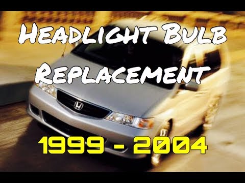 Honda Odyssey Headlight Bulb Replacement - How to Install Headlight & Bulb Honda Odyssey 1999 - 2004