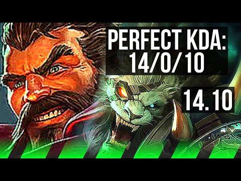 GRAVES vs RENGAR (JGL) | 14/0/10, Legendary | KR Master | 14.10