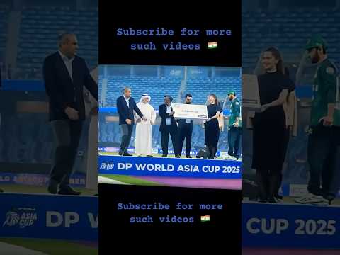 Pakistani Captain Salman Ali Agha Throws Runners up cheque. #epic Worst behaviour by Pak again🤣