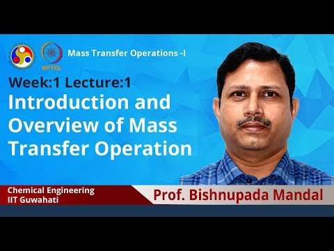 Mass Transfer Operations I introduction video