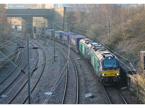 DRS 68007 & 68004 on First Multi Intermodal | 4S43 Daventry to Mossend passing Crewe 6/2/2015
