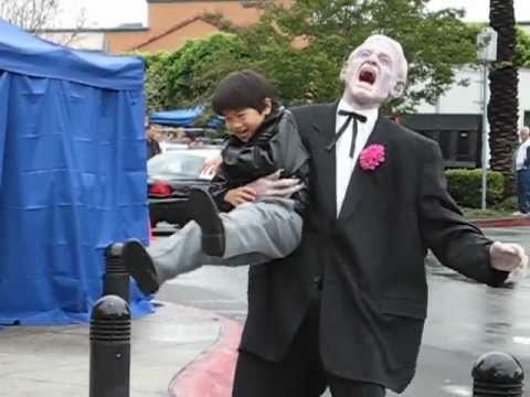 Ryan Lee  with the Boogie Man Coldstone Commercial Set