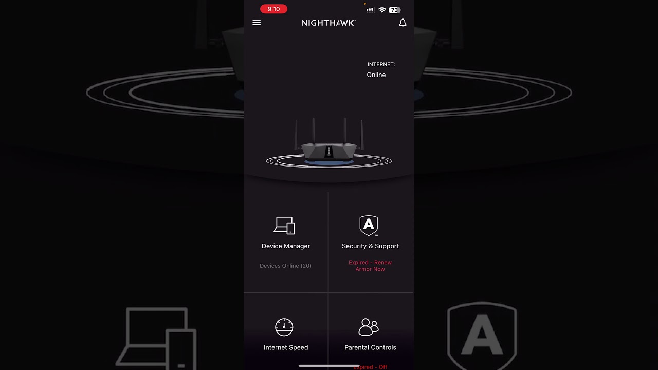 NETGEAR Nighthawk  APP setting and Device Manager (keep your kids safe)