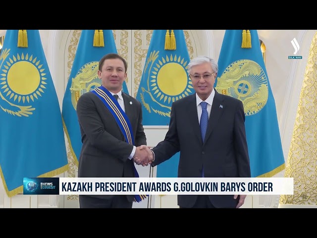 Devlet Başkanı, G. Golovkin’e «Barys» Nişanını takdim etti