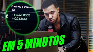 COMO GANHEI R$ 2.817  EM 5 MINUTOS NA BINANCE FUTURES (ESTRATÉGIA SCALP TRADE PASSO A PASSO)