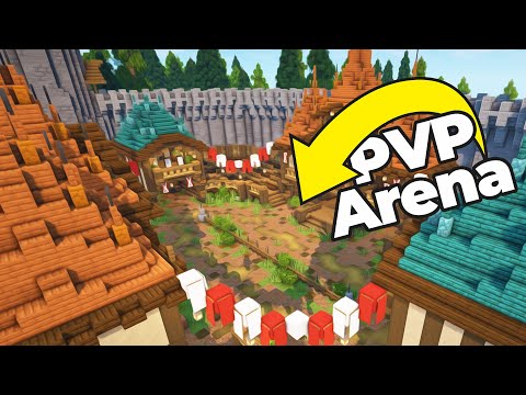 Minecraft Tutorial | How To Build a HUGE Medieval Arena - Part 1