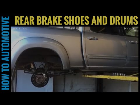 How To Replace Rear Brake Shoes And Drums On A Toyota Tundra (2000-2006)