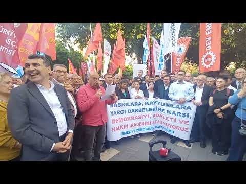 CHP'ye Yönelik Mutlak Butlana Karşı Adana Emek ve Demokrasi Platformu Basın Açıklaması Yaptı.