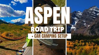 Download lagu Aspen Road Trip   4Runner Car Camping Setup | Maroon Bells & Independence Pass in Fall mp3