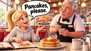 🥞 Short Stack or Full Stack? Ordering Pancakes at an American Diner | Slow and Easy English Story