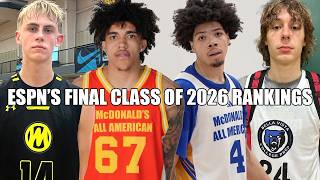 ESPN’S FINAL 2026 TOP 100 RANKINGS REVEALED!