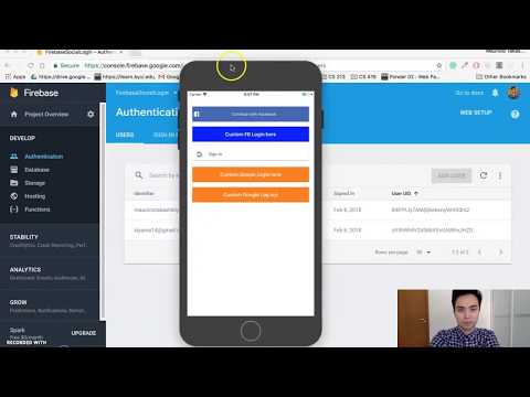 Social Login Firebase App in Swift 4