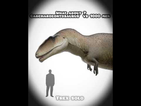 what about? Carcharodontosaurus vs 1000 men #dinosaur #jurassicworld #jurassicpark #paleontology