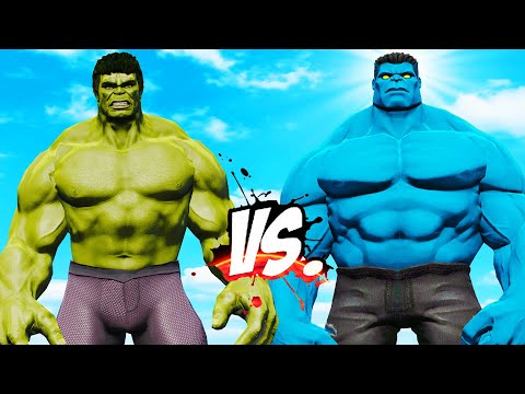 HULK vs BLUE HULK - EPIC BATTLE