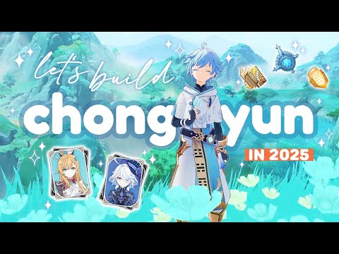 building chongyun, 5 years later (escoffier freeze!) 🍦·˚✦ cozy genshin impact gameplay