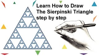 Mathematics Fractals : Learn How to Draw The Sierpinski Triangle | step by step