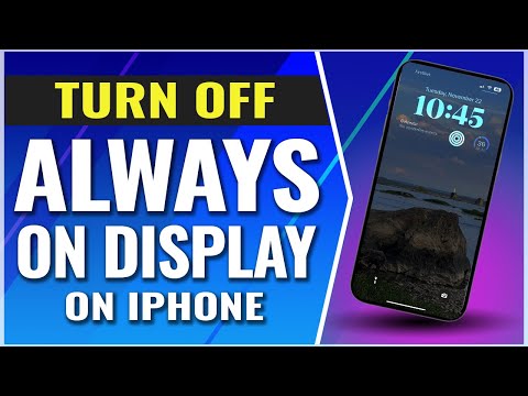 How To Turn Off Always On Display iPhone
