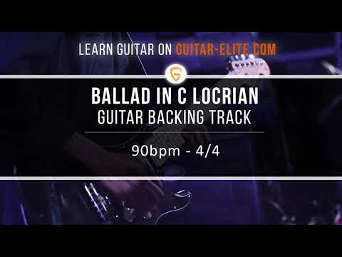 GUITAR BACKING TRACK - BALLAD IN C LOCRIAN