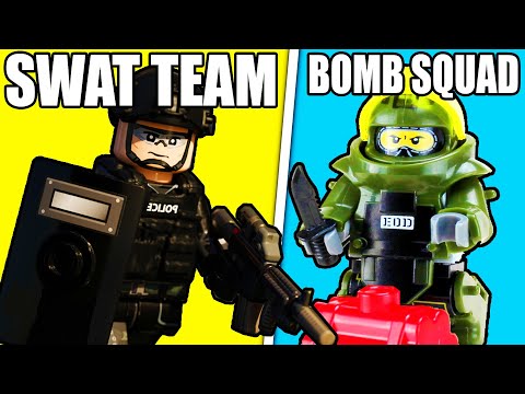 I built LEGO SWAT Team BOMB SQUAD Units...