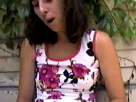 Christine Leakey in 1997 singing her song, Tickle Honeysuckle