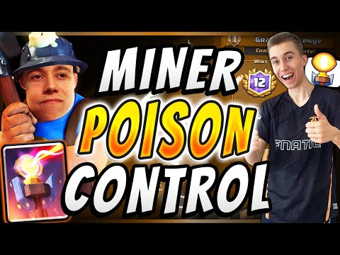 SAFEST & STRONGEST MINER POISON CONTROL In Clash Royale!
