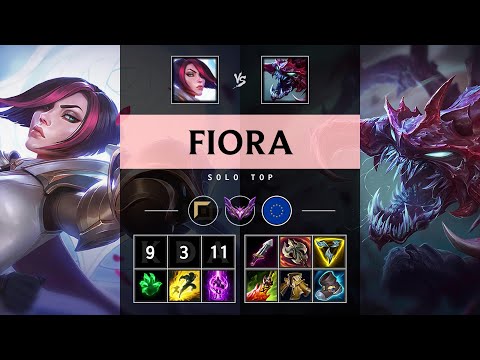 Fiora Top vs Cho'Gath: Dominating - EUW Master Patch 14.24
