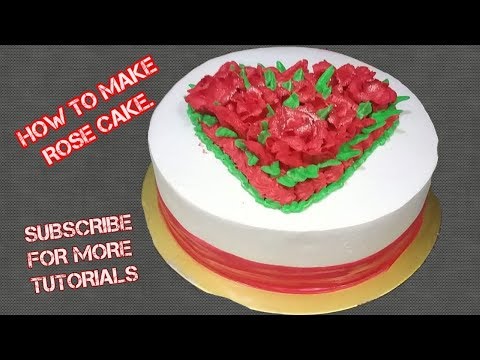 How to make chocolate surprise cake | Heart Rose Cake