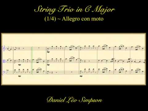 I - String Trio in C major ~ Violin, Viola, Cello ~ Daniel Léo Simpson (1/4)