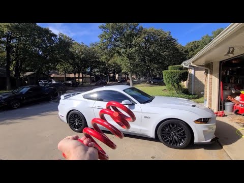 Installing BMR lowering springs on my buddies 2020 Mustang GT Performance pack