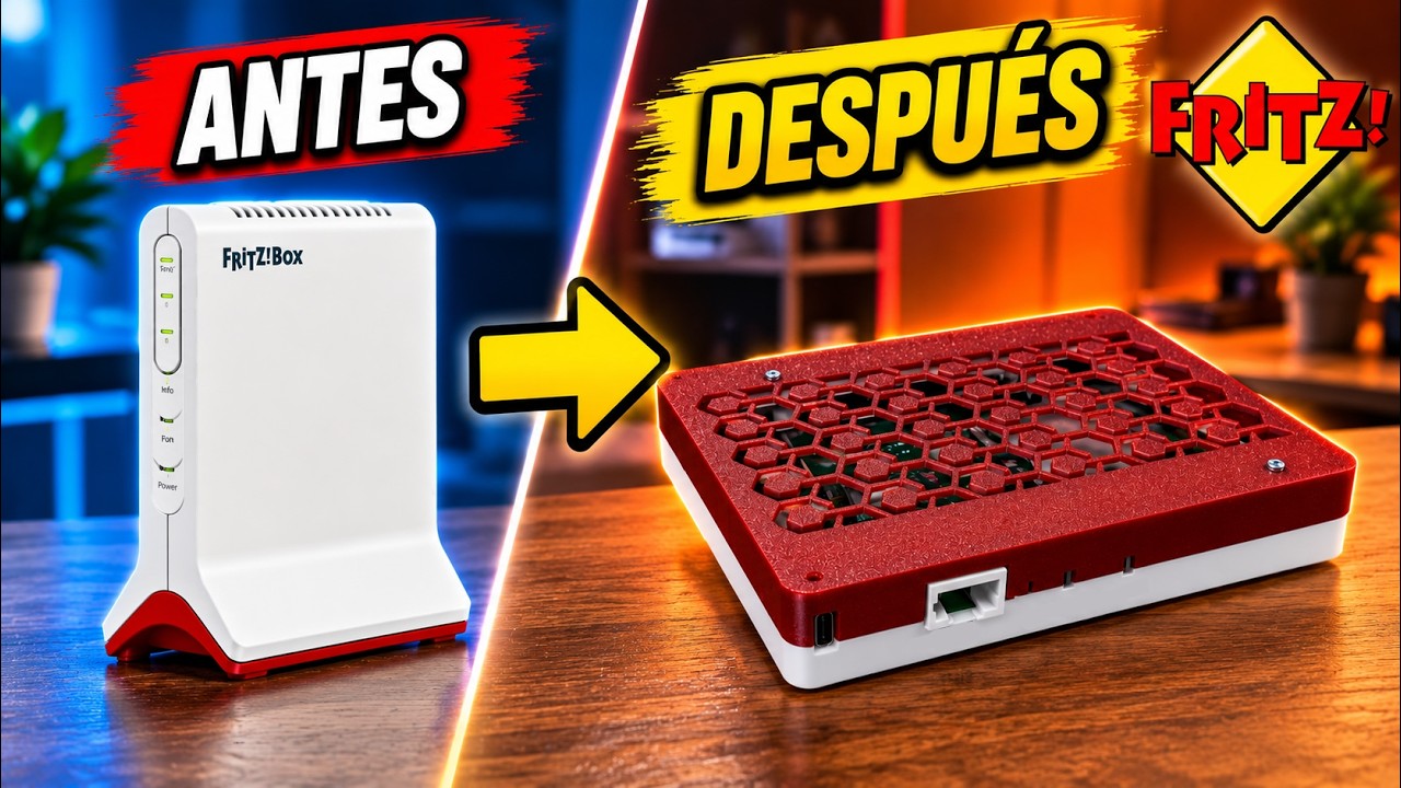 He MODIFICADO mi ROUTER con una carcasa IMPRESA en 3D 🔥