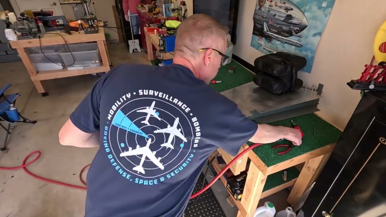 Building a Van's Rv-8 in my Garage Rudder Pt. 10