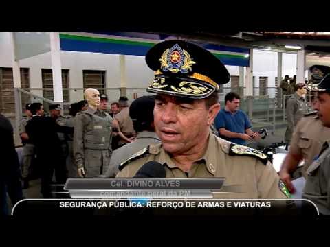 PM recebe armas e viaturas do governo federal