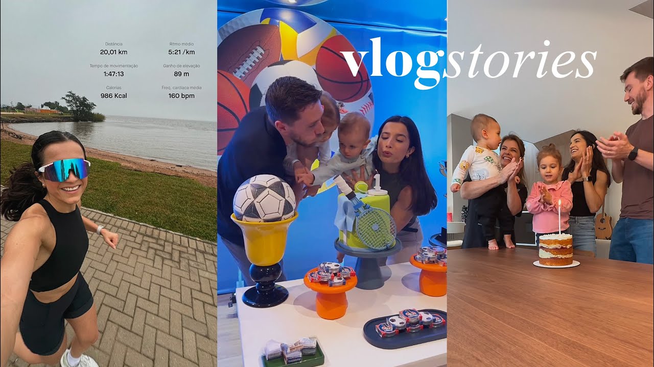 corri 20km pela primeira vez, festa de 1 anos do Thomas e meu aniversário | VLOGSTORIES