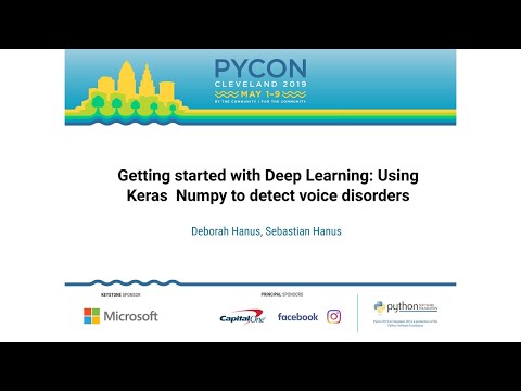 Image thumbnail for talk Getting started with Deep Learning: Using Keras & Numpy to detect voice disorders
