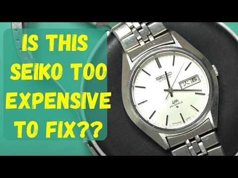 Damaged Seiko Lord Matic Vintage Watch Restoration - 5606a movement service