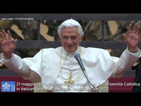 Benedetto e la Cattolica: «Ricerca universitaria sia in prospettiva di fede» Benedetto e la Cattolica: «Ricerca universitaria sia in prospettiva di fede»