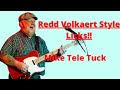Redd Volkaert style licks (W/ Tabs and Backing track!) Lesson Mike Tele Tuck #countryguitarlessons