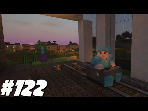CONTINUING WORK ON THE RAILWAY | MINECRAFT DINOSAURS |EP 122