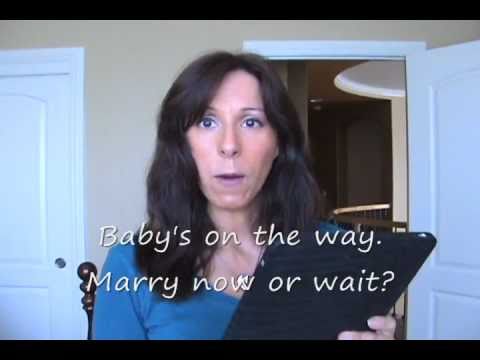 Baby's on the way, should you marry now or later?