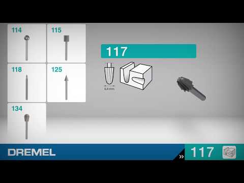 Höghastighetsfräs Dremel 6,4 mm 117