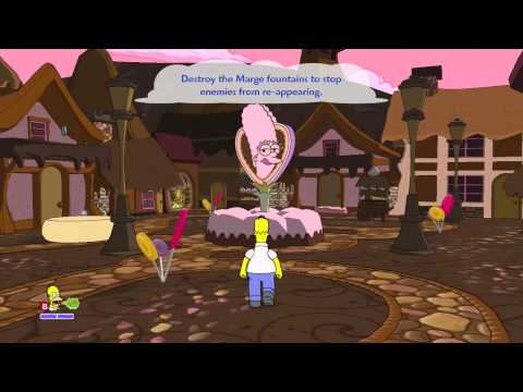 The Simpsons Game (Xbox 360) ~ Level 1: The Land of Chocolate (Story / Collectables)