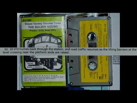 THE SULZER SOUND Diesel Variety Vol 3 - Alan Vitty AV1260 - British Rail diesel locomotives cassette