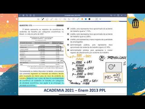 Enem 2013 PPL (questão 175) - Rui Lima - Probabilidade (M2)
